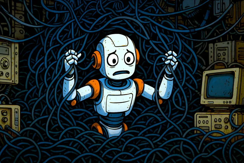 An Agentic Coder Overwhelmed by Implementation Code