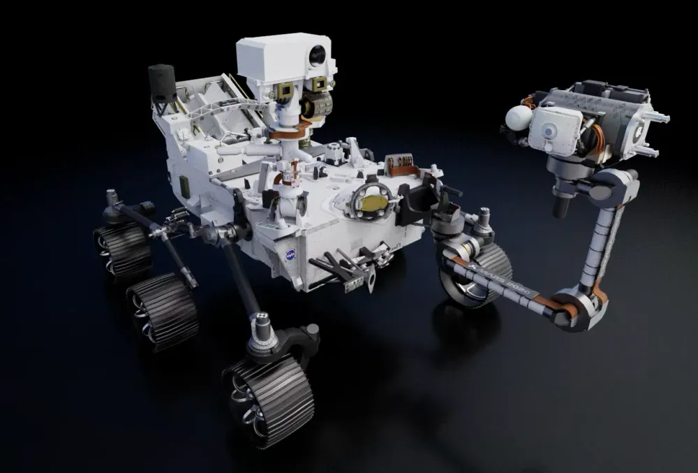 Mars Rover render via WebGL 2